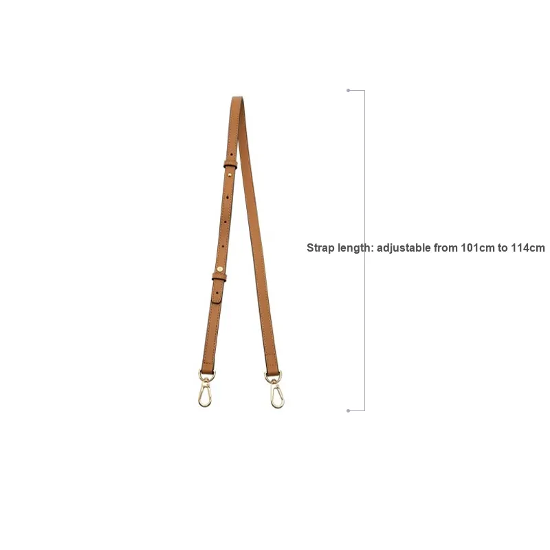 Jingxi Imported Microfiber Crossbody Abrasion Resistant Buckle Accessories Bag, Accessory Bag Strap Women's Brown-1