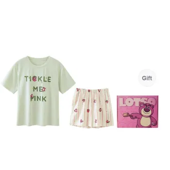 JINGYUN x Disney Pajama Set Women's Gift Box Set Cream White Green