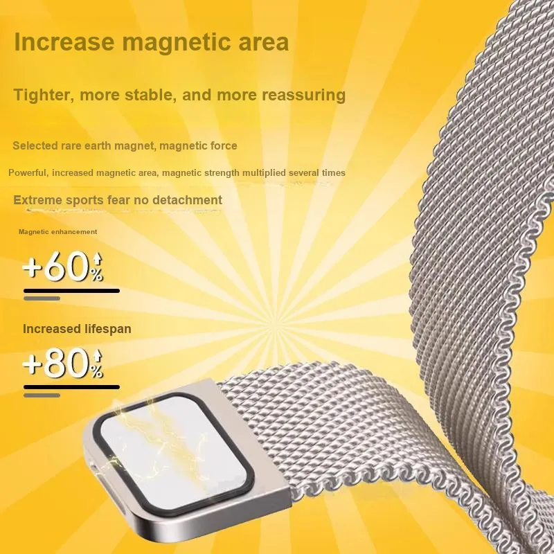 CHUANGYIDA Xiaomi Compatibility Watch Band 145~210mm Stainless Steel Material-1