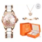 Steel Band Rose Case Pink Dial