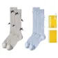 [2 Pack]Light Gray+Light Blue