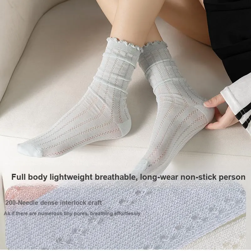 Lan Miao Mid Calf Socks Women's 5 Pack-38