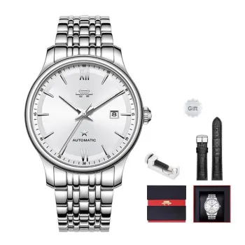 Beijing Classic Collection Automatic Mechanical Movement Stainless Steel Watchband Watch Men's Watches Silver Dial