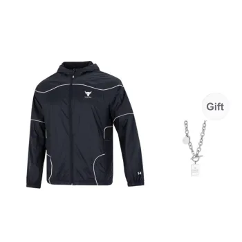 Under Armour Johnson Pjt Rck Brahma Jkt Jackets Coats Unisex Black Comes With Necklace