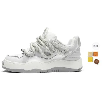 TCELLARS Low Top Stylish Skateboarding Shoes Unisex White Black