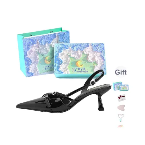 Feo Dvke Узкий каблук Высокие каблуки Женские Черный Набор в подарочной коробке