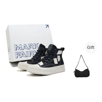 FAIRWHALE Black White Street High Top Canvas Shoes Unisex