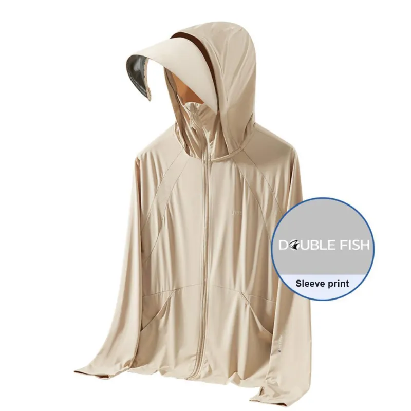 DOUBLEFISH Breathable Quick Dry UV Protection Sun Protection Clothing Unisex-11