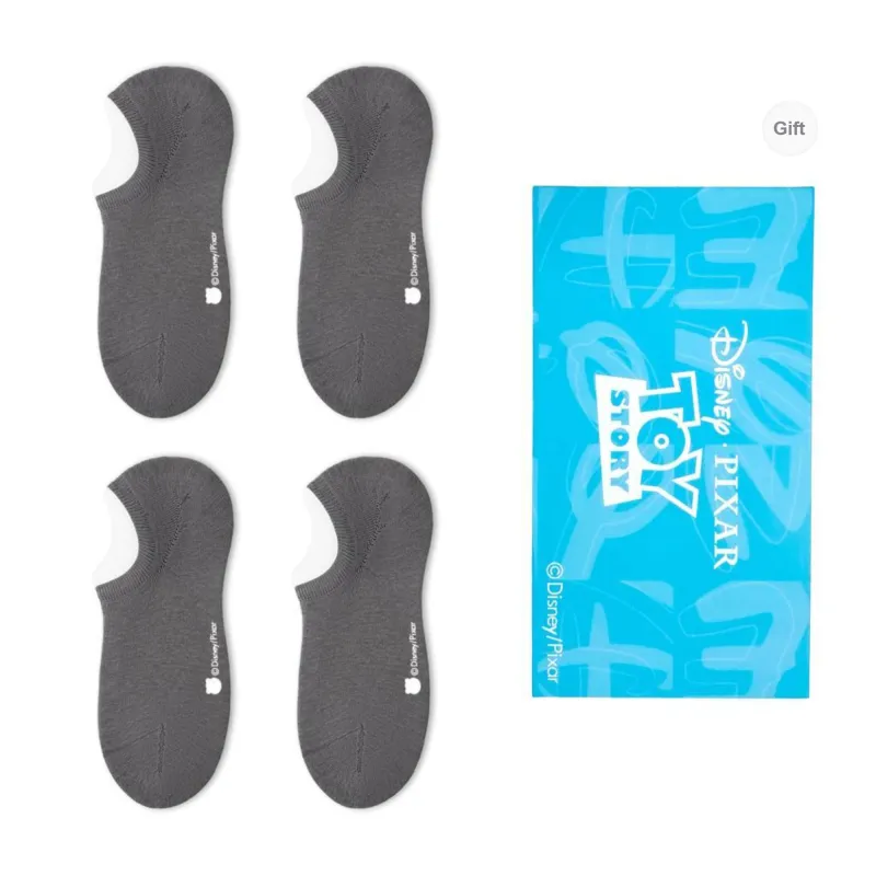 Disney No Show Socks Unisex Box 4 Pack-10