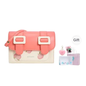 MERIMIES Artificial Leather Crossbody Bag, Shoulder Bag Regular Women's Peach Pink
