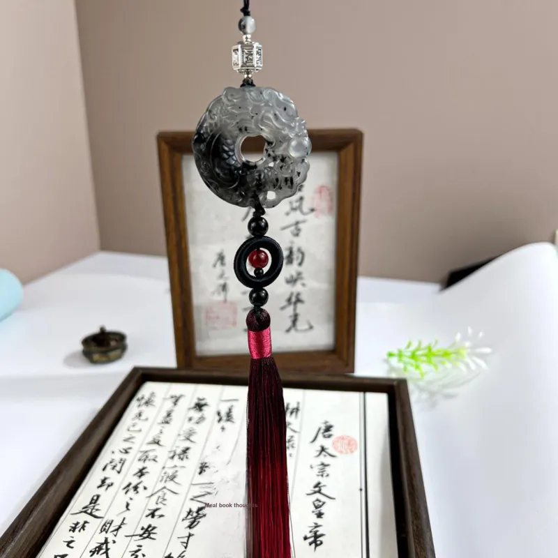 Tang Zhi Natural Serpentine Jade Pendants Unisex-3