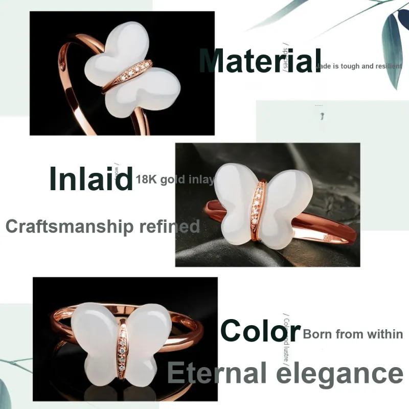Oriental Jade Rings White Jade Women's-2