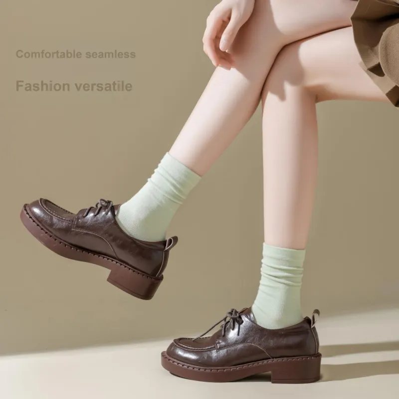 PLAN IN Mid Calf Socks Women's Box 5 Pack-14