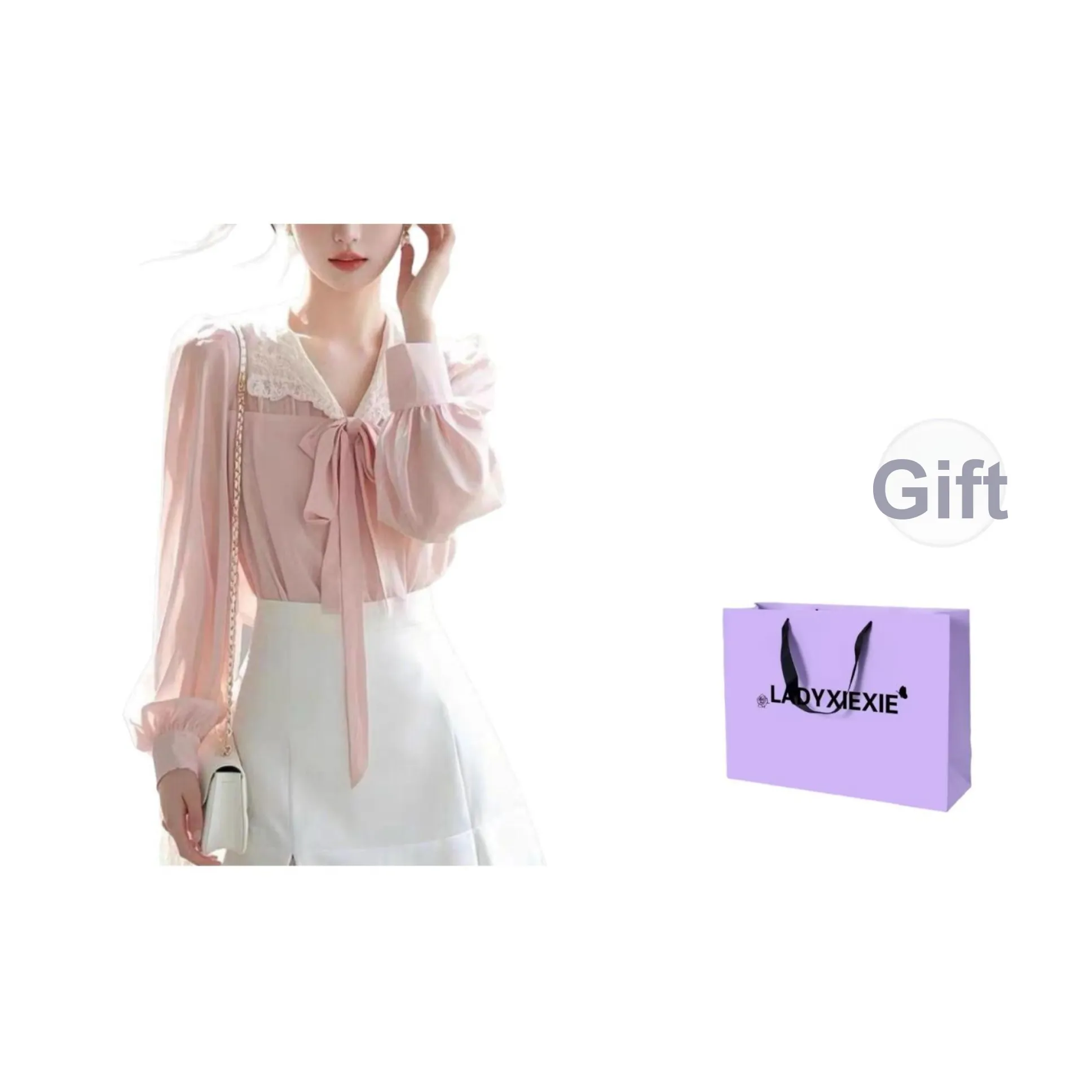 LADYXIEXIE Розовые Женские Рубашки