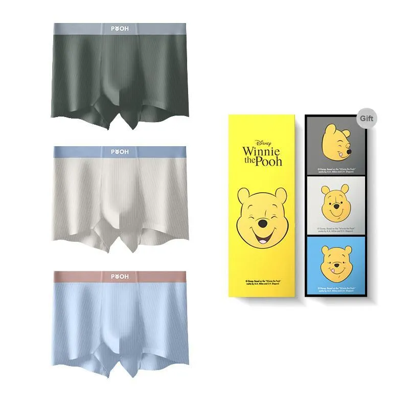 Disney Winnie The Pooh Series Underwear Gift Boxes Men's 3 Pack-15