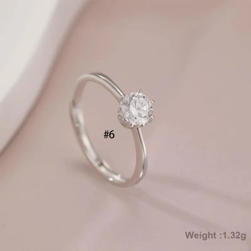 Chongqing Gold Store S925 Silver Rings Women's-3