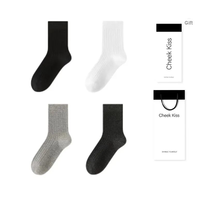 Cheekkiss Mid Calf Socks Women's Box 4 Pack-3