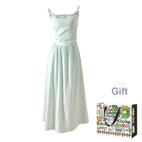 Dippanis Slip Dresses Women's Mint Green Shopping Bag