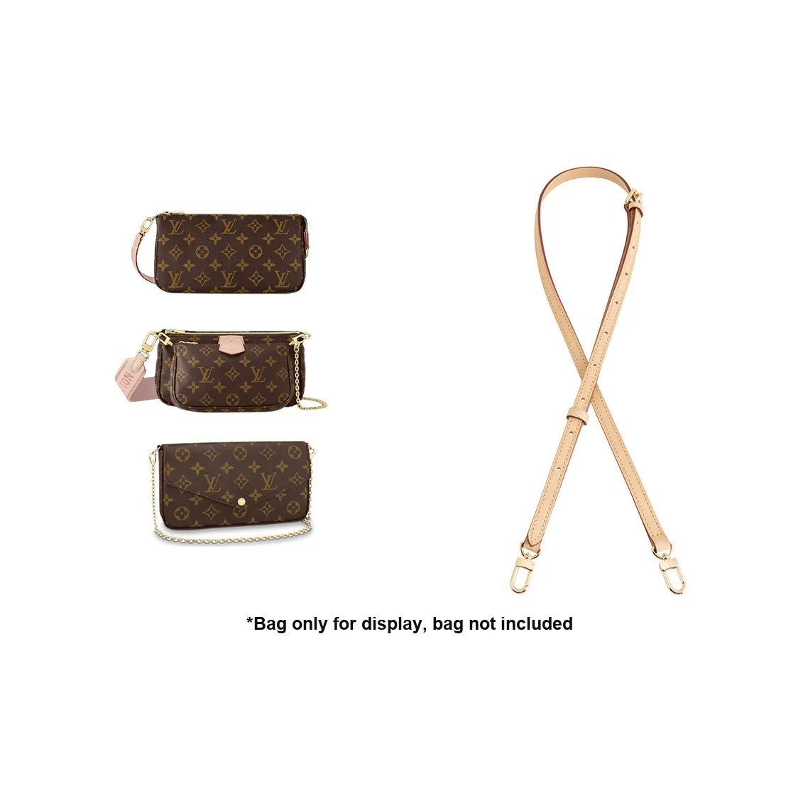 Luxury Care Artisan Workshop Vegetable Tanned Leather Cow Leather Shoulder Strap Bag Strap Women's Beige
