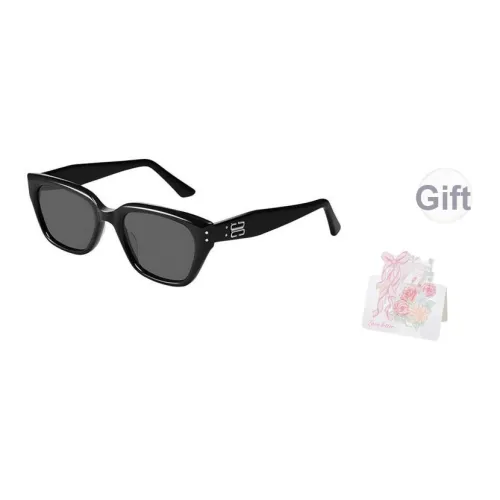 CAPONI Пластиковая оправа нерегулярная форма солнцезащитные очки унисекс черный