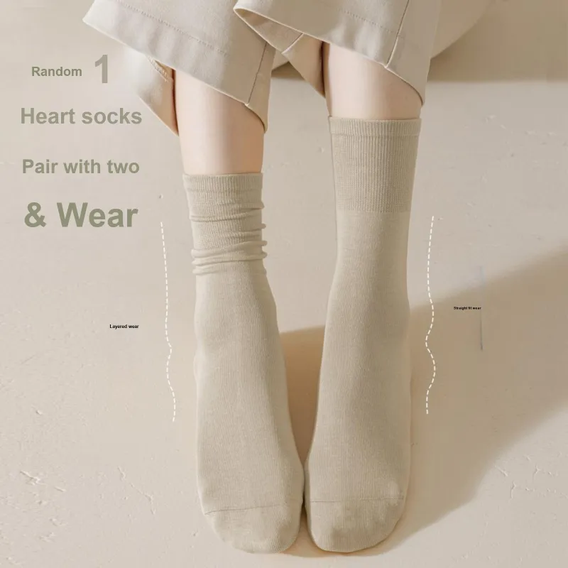 XXLLG Mid Calf Socks Women's 4 Pack-3