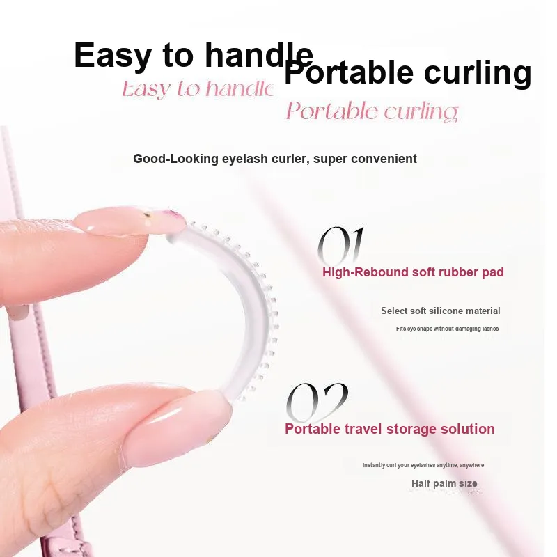GECOMO Borderless Comb Teeth Eyelash Curlers Curling Shaping Long Lasting-3