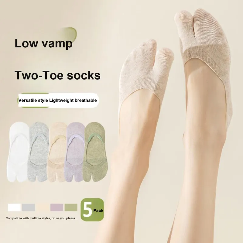 AUGUST No Show Socks Women's 5 Pack-1