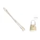 Beige Litchi Grain Adjustable Shoulder Strap