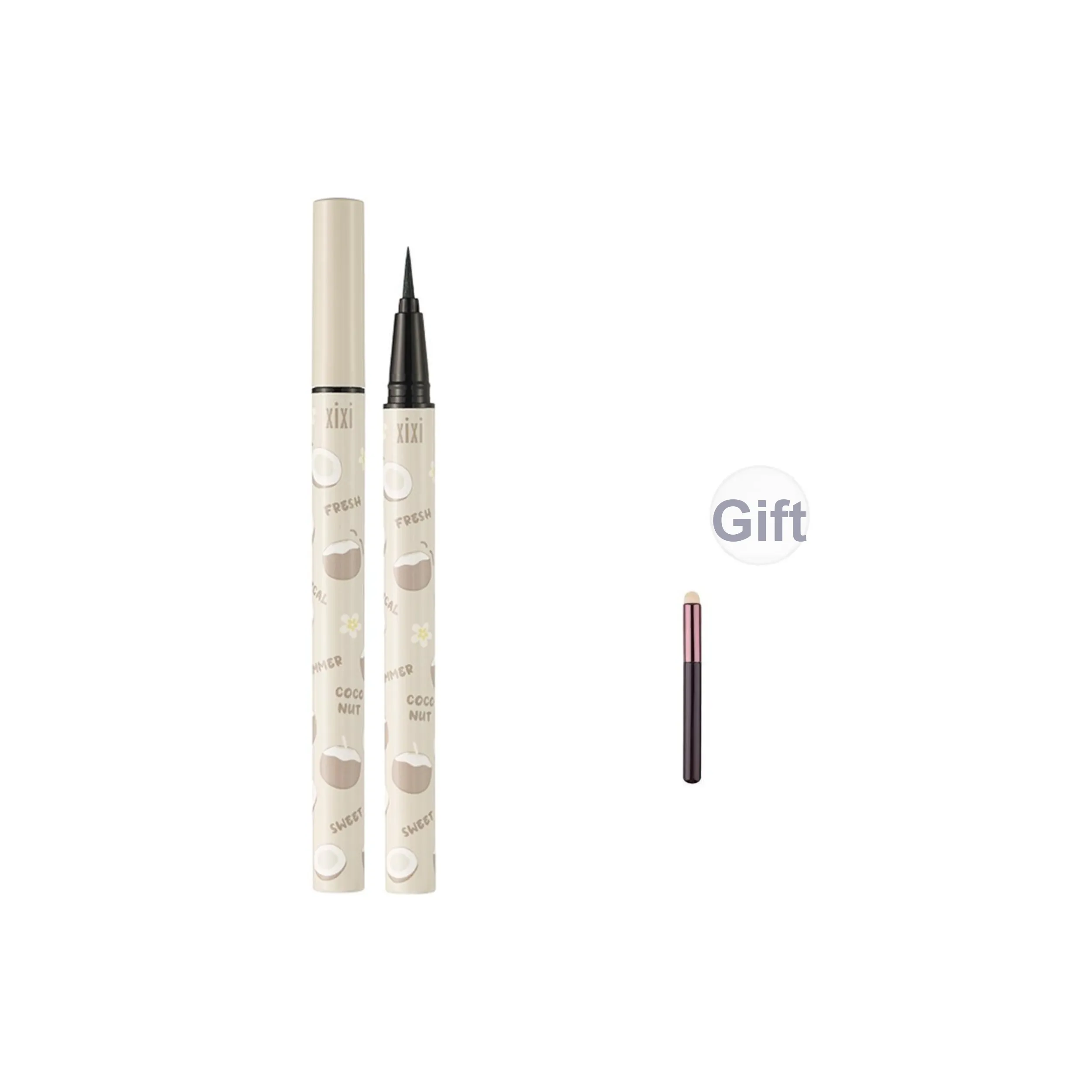 Xixi Eyeliner Жидкость Ручка Розовый Блестящий Розовый Серебряный Осветляющий Смужка ПРОФЕССИОНАЛЬНЫЙ НОВИЧЕК Тонкий Блестящий Розовый Ручка Ультра Тонкий