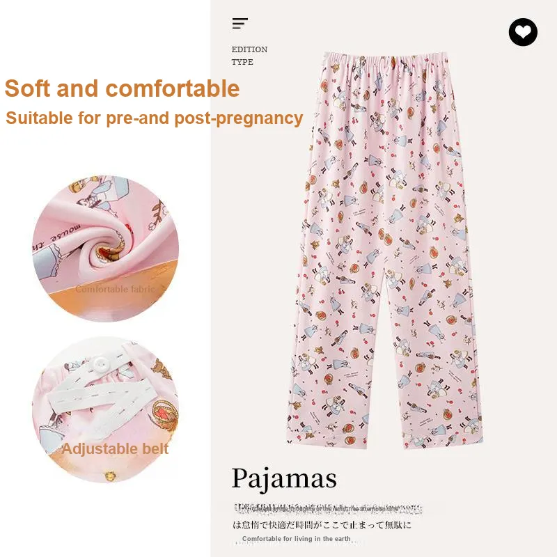 MADALLO Pajama Pants Women's Lotus Color-1