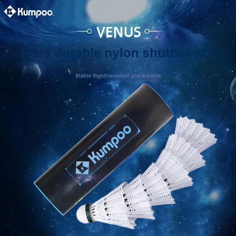 KUMPOO Nylon Shuttlecock 6 Pack Nylon Indoor And Outdoor Training And Competition Shuttlecocks-7