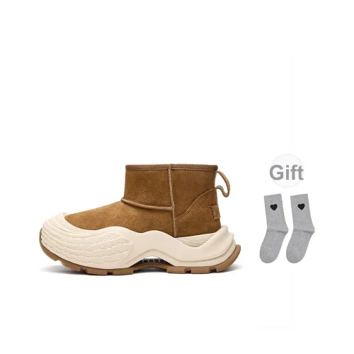 OGR Snowfall Снег Уокер High OG Коричневый Теплоизоляционный Устойчивый к истиранию Увеличение высоты Снеговые ботинки Женские Коричневый