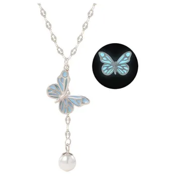 AJIDOU S925 Silver Necklaces Women's Ludomine Blue
