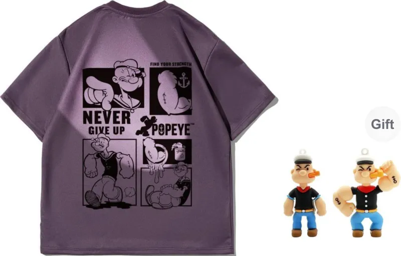 POPEYE Summer T Shirt Unisex Graduation Season Includes Gift Box Set-4