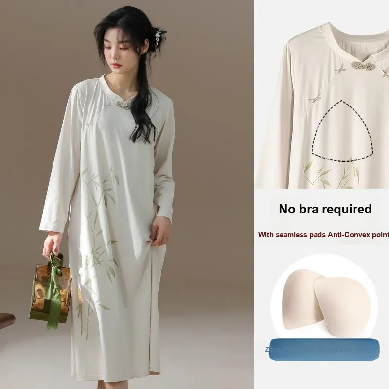 Lan Miao Long Sleeved Dress Women's-2