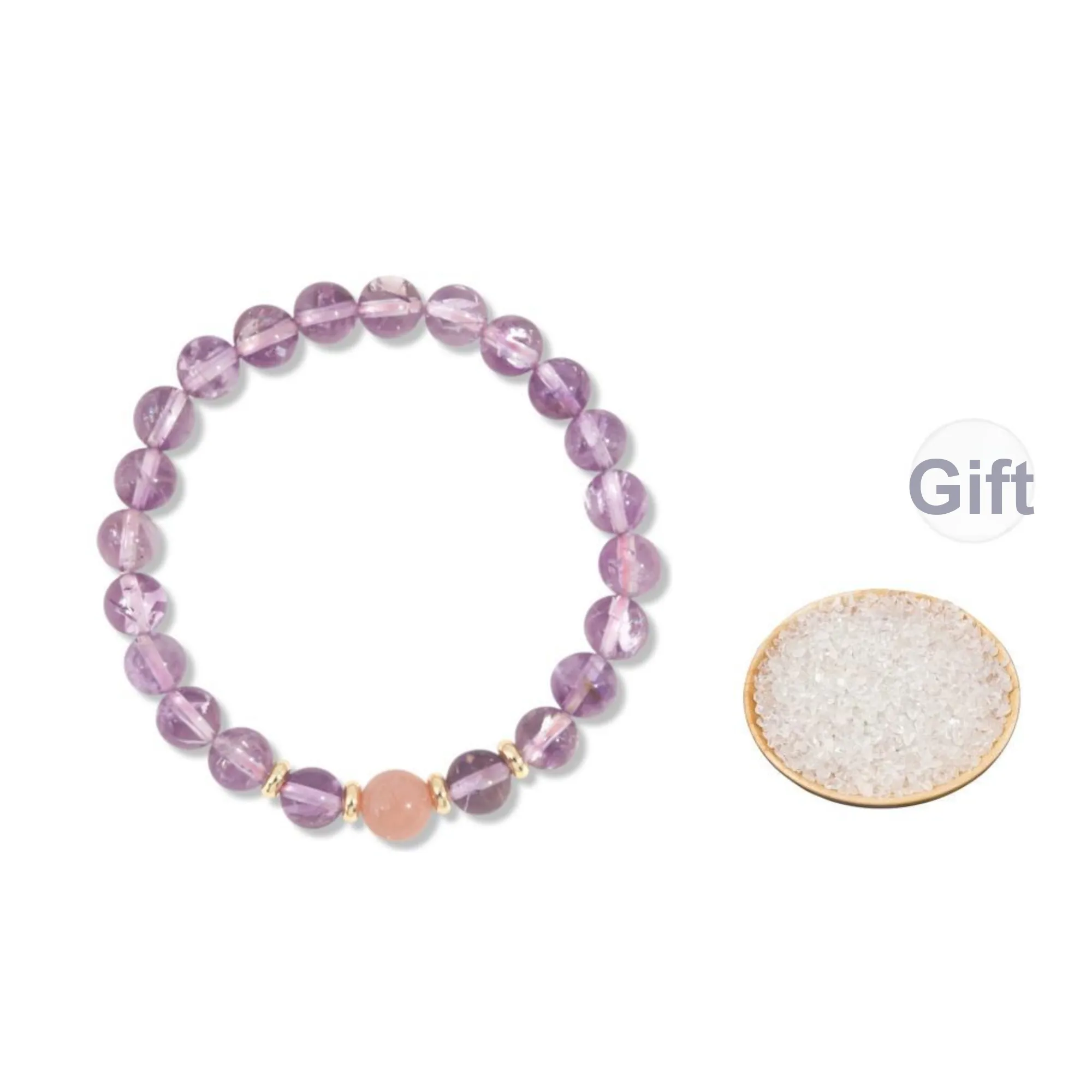 Taste The Color Natural Amethyst Bracelets Women's