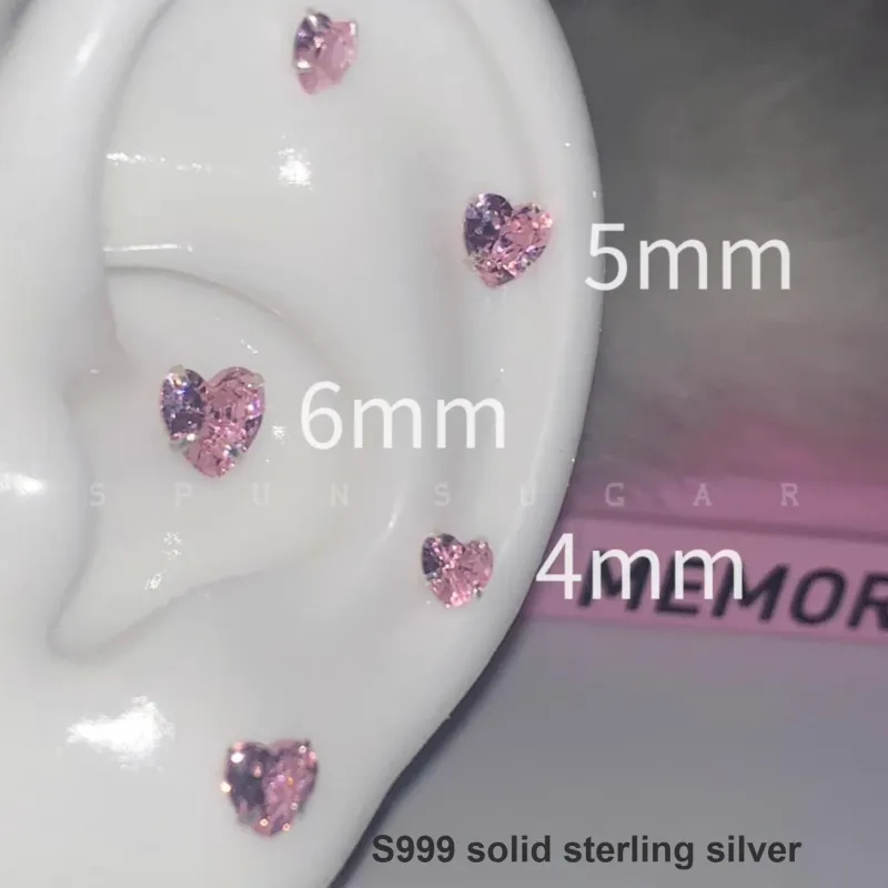 WAW S999 Fine Silver Stud Earrings Women's-1