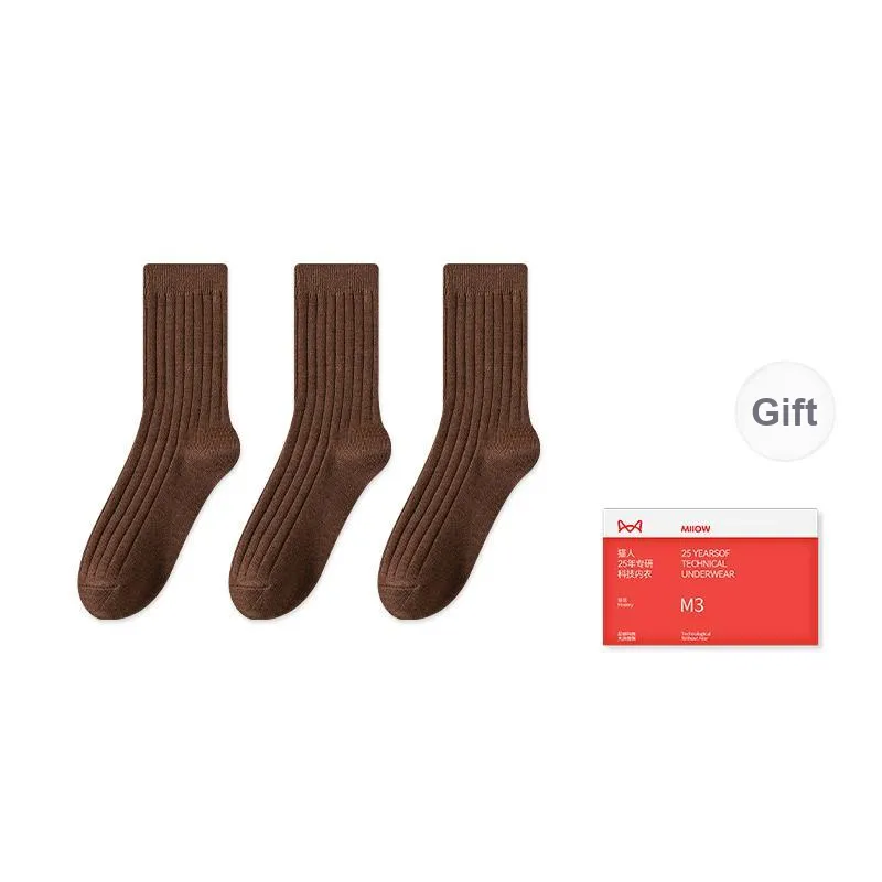 MIIOW Trend Party Series Mid Calf Socks Women's Box Of 3 Pairs-11
