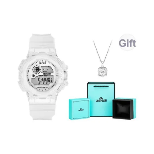 LIBER AEDON Наручные часы Электронный механизм Белый циферблат Женские часы