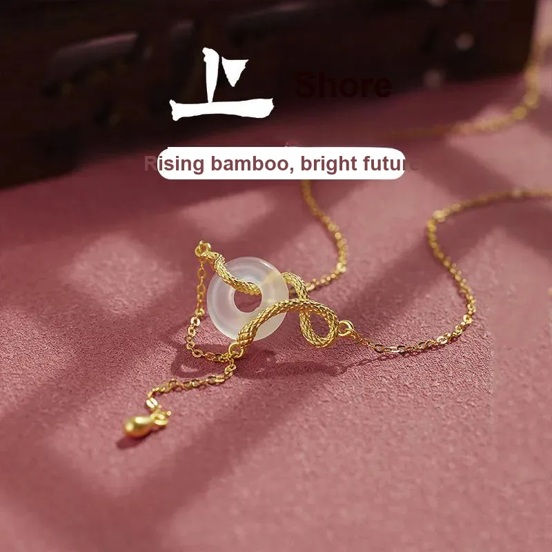 Shang Qianyi Alloy Necklaces Women's-4