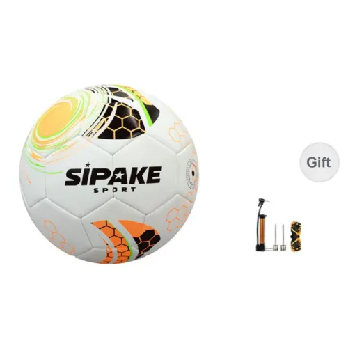 SIPAKESPORT Size 4 Size 5 Soccer PU Machine Stitched Soccer Ball Unisex Orange White