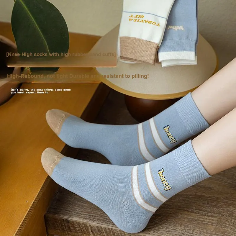 Lan Miao Mid Calf Socks Women's 10 Pack-11