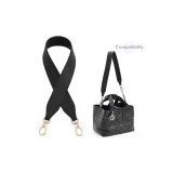 3.5 Wide Black Underarm Plain Weave Shoulder Strap