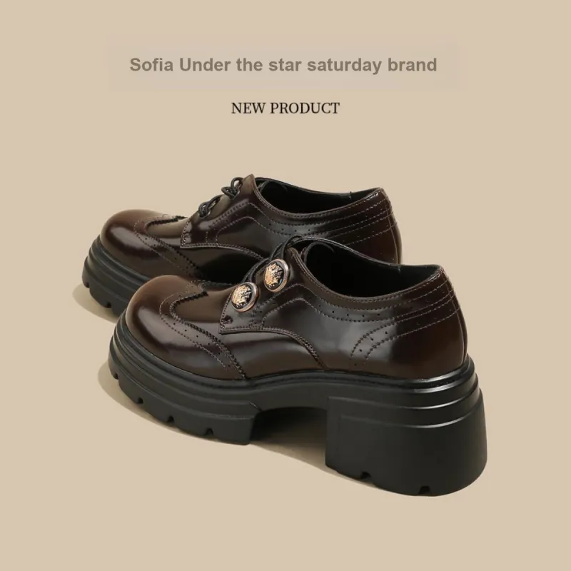 Safiya Chunky Heel Loafers Women's-10