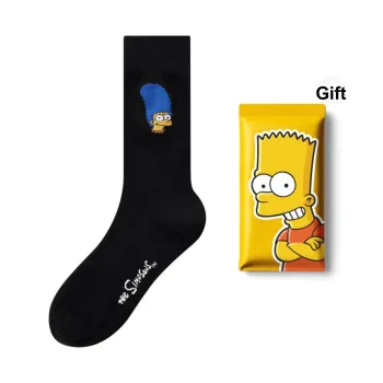 The Simpsons Mid Calf Socks Unisex 1 Pack Shopping Bag