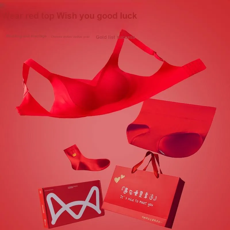 MIIOW Bra Women's Gift Box Set Red-1