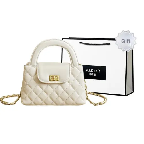 ALLDeaR PU Handbag Women's White/Black
