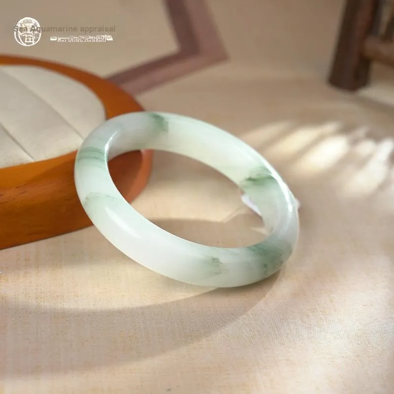 HAIZHIDONGJIANBAO Tianshan Jade Bangles Women's-3