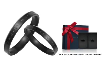 Daniel Wellington Alloy Rings Unisex Radiant Eye Black