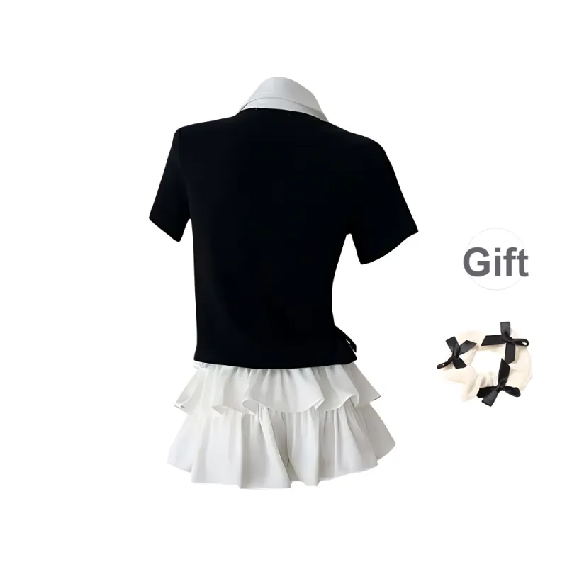 TURN UP Two Piece Skirt Sets Women's-1